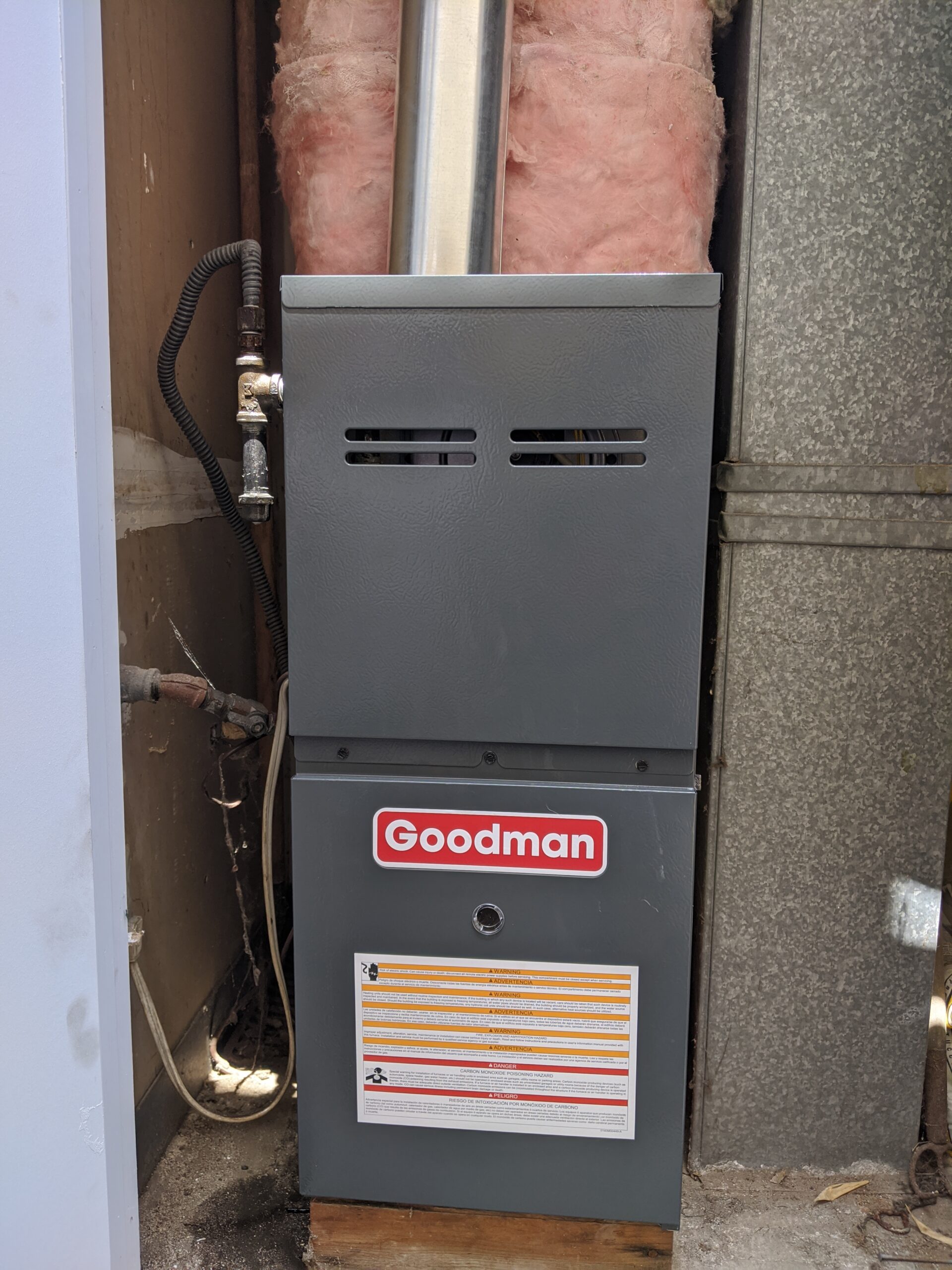 Goodman gas furnace installed by Accord Air